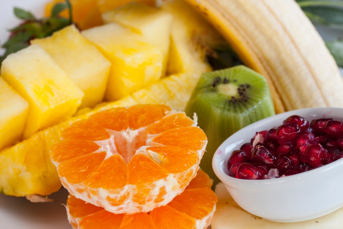 Healthy snacks prepared for the week